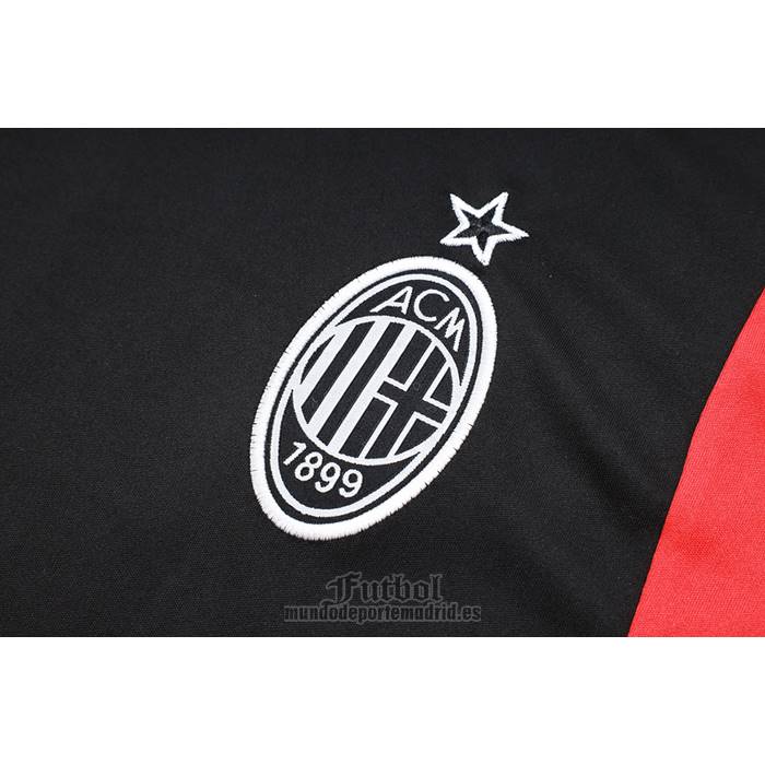 Chandal del AC Milan Manga Corta 2023-2024 Negro
